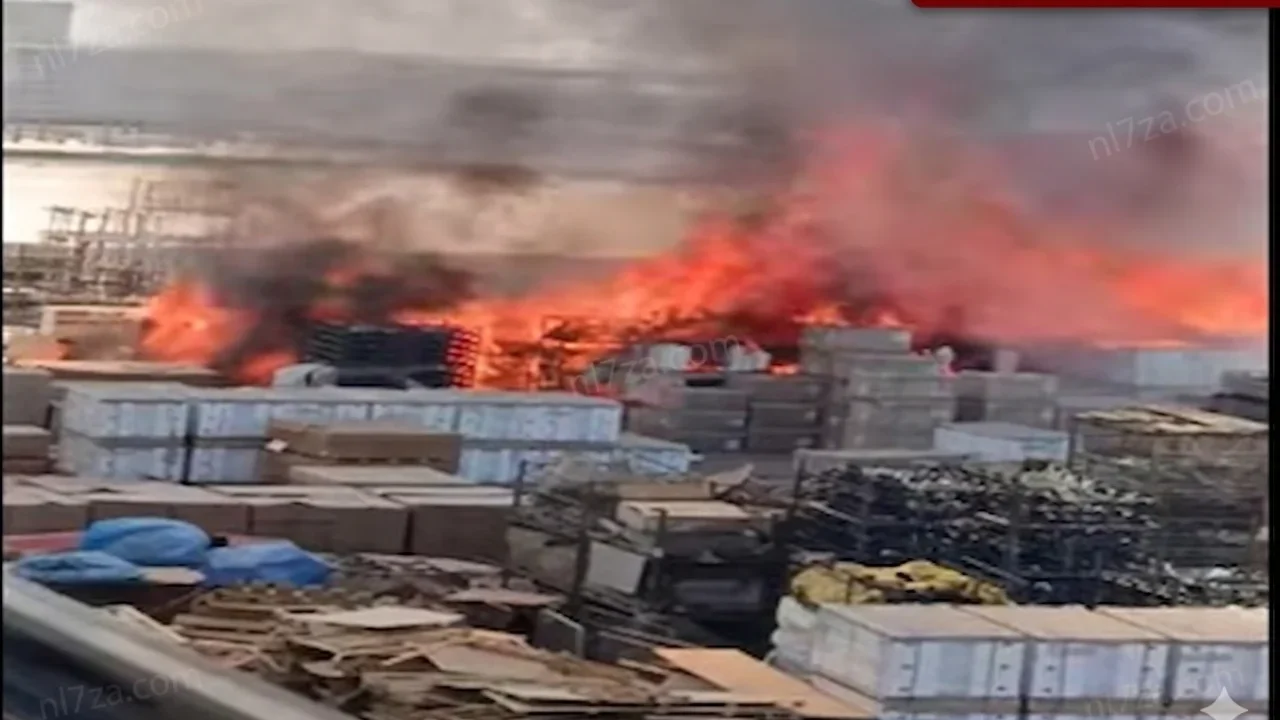حريق مصنع